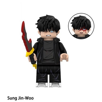 Solo Leveling Charakter  Sung Jin-Woo - Klemmbaustein Custom Minifigur MOC   Neu