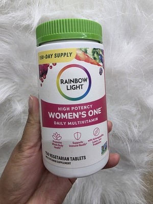 Rainbow Light Women's Multivitamin 150 Tablets Ashwagandha Lutein Probiotics