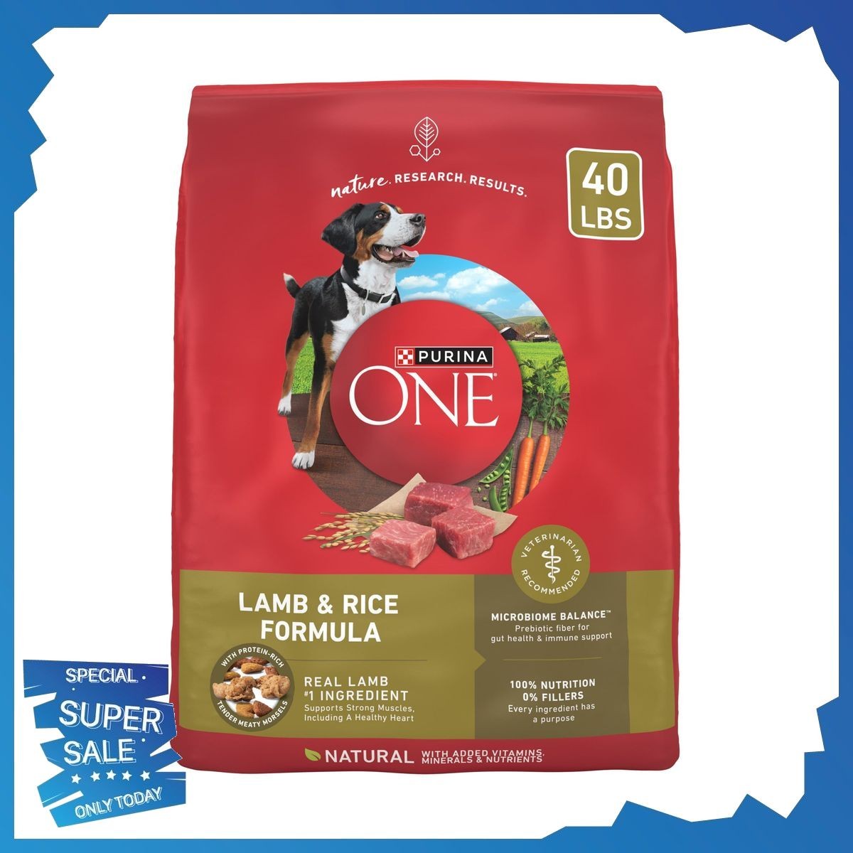 For Adult Dogs, Real Protein Rich Natural Lamb
