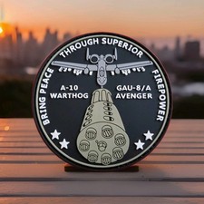Listing image for USAF Fairchild Republic A-10 Thunderbolt II PVC PATCH Warthog Military Air Force