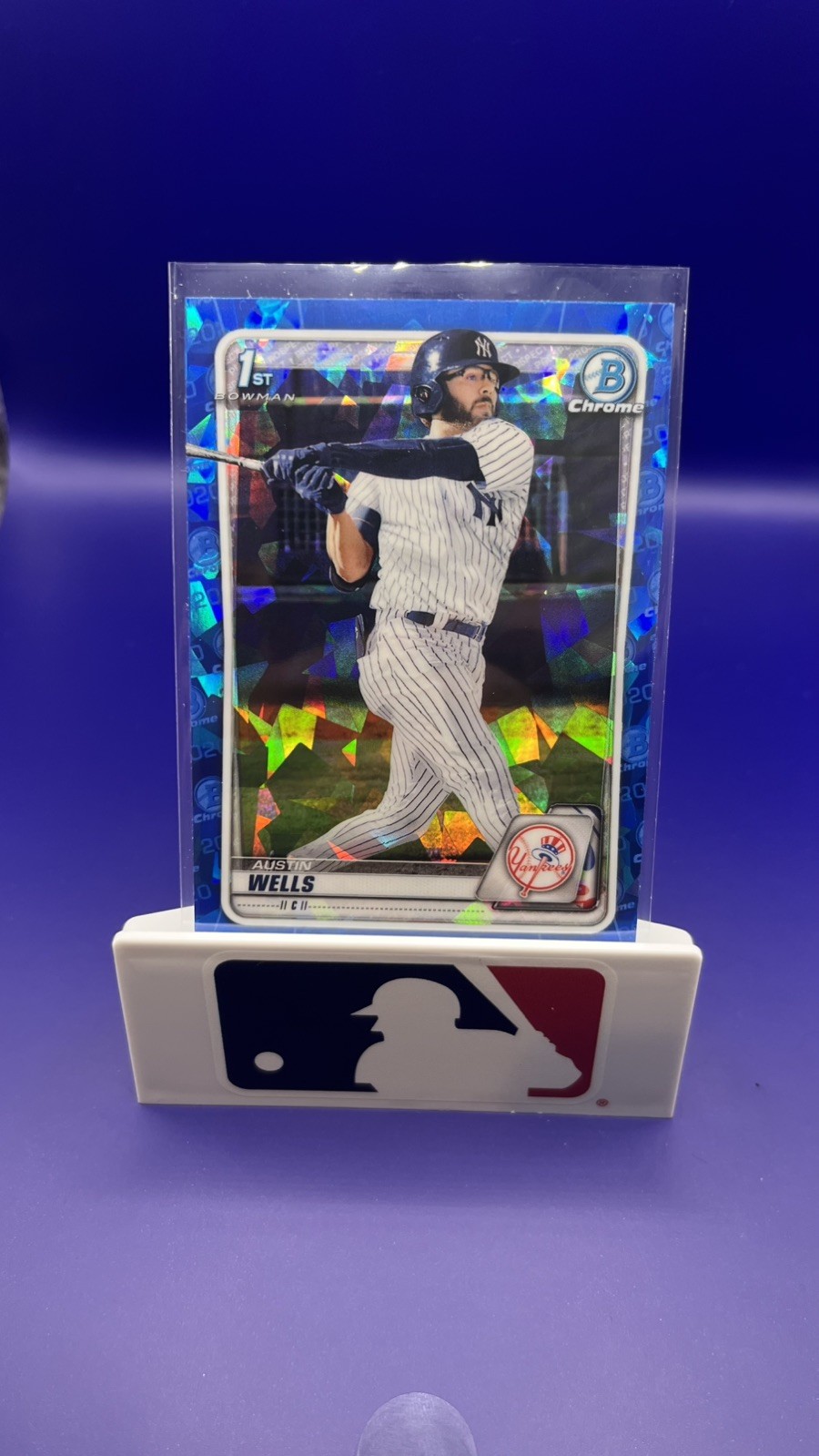 2020 Bowman Draft Sapphire Austin Wells Chrome 1st #BD-56 Yankees