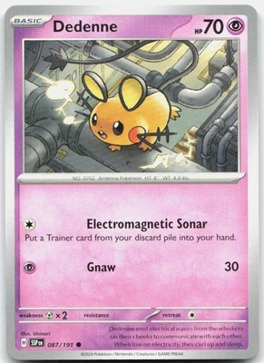 Dedenne 087/191 Common Surging Sparks Pokemon Near Mint