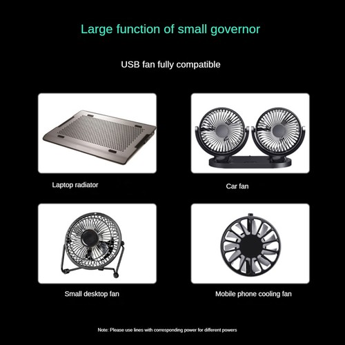 18W High USB Speed Controller DC5V 4A Adjustable Control Fan Cooler Type-C5742 - Afbeelding 6 van 9