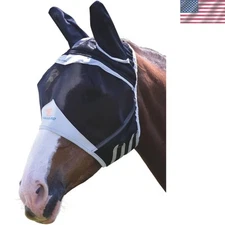 Fine Mesh Fly Mask with Ears for Cob Horses - 60% UV Protection