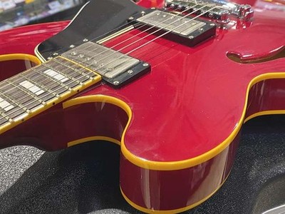 EDWARDS E-SA-125LTS CHERRY RED Hollowbody Electric Guitar | eBay