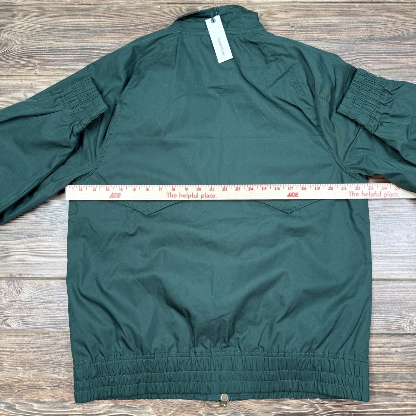 Taylor Stitch Mens Size 42 LARGE Dean Jacket Dark Spruce Twill Harrington NWT image 6