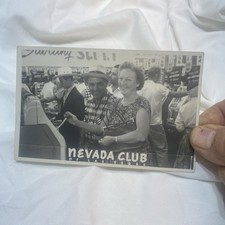 1 Vintage Las Vegas Postcard RPPC Nevada Club 1960 Unused