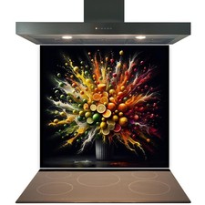 Glass Splashback for Kitchen Toughened Heat Resistant Cooker Tile - Design 2292