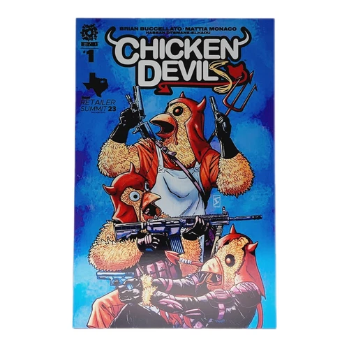 Chicken Devils #1 Diamond Summit Metal Exclusive 2023 Aftershock Comic Book