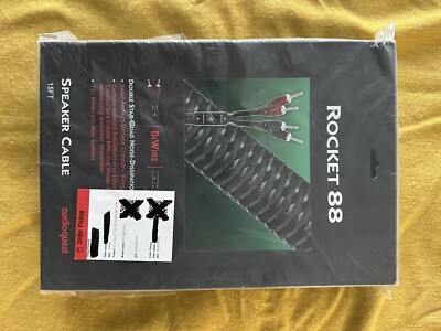 AudioQuest - Rocket 88 15'  Pair  Bi-wire Speaker Cables w/ SureGrip 500 Banana