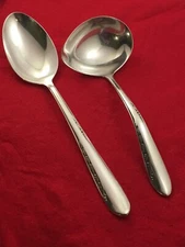 Reed & Barton SILVER BLOSSOM Silverplate Blossoms Serving Spoon & Ladle Flatware