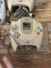 Lot If Four OEM Sega Dreamcast Controllers One Clear Red