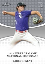 BARRETT KENT 2022 LEAF PERFECT GAME 