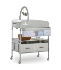 Portable Baby Changing Table with 2 Storage Baskets, BabyBond Foldable Changi...