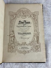 Spartito musicale antico, Don Juan von Mozart estratto per pianoforte