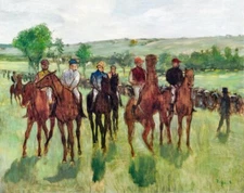 The Riders ca 1885, Edgar Degas, Art Print Poster 11" x 14"           3432