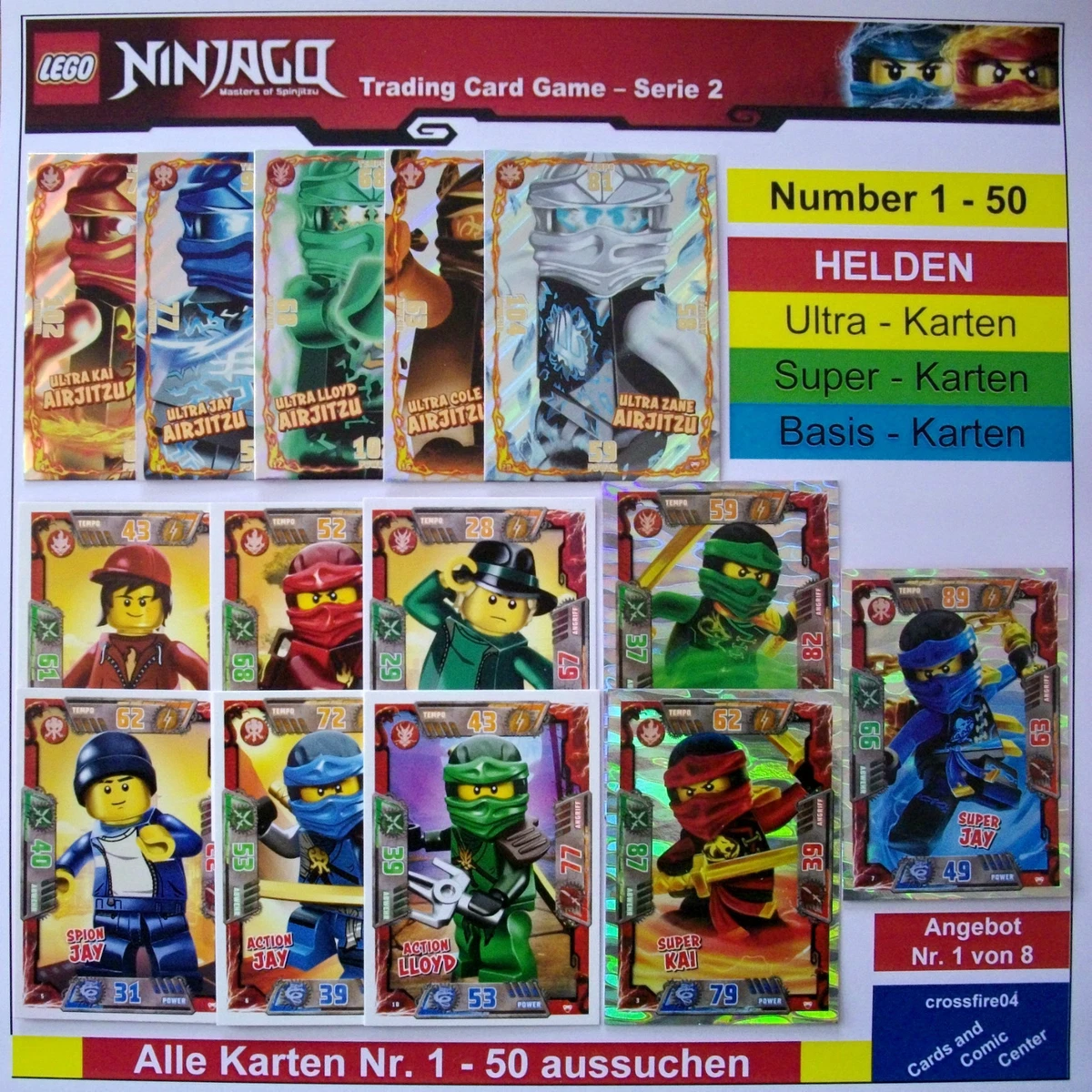 Collect-it Raccoglitore Per Trading Cards Ninjago – Serie 6, Vuoto Con 40 Custodie Protettive, Lista Dei Controlli Inclusa, Per Collezionisti Tedesco