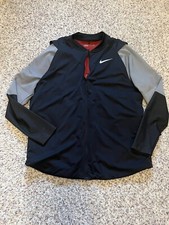 Men's Nike Golf NWOT Windproof Full Zip Up Jacket Black Sz XL