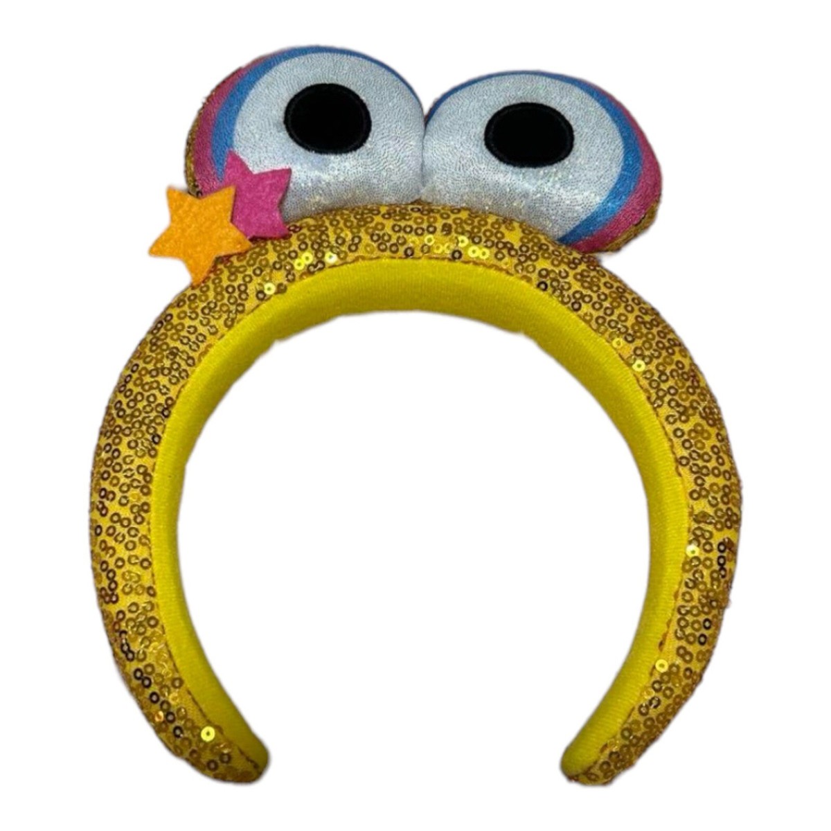 Universal Studios Japan Sequin Sesame Street Big Bird Headband 2sets USJ Sesame Big Bird Fluffy Headband With Beak Eyes  main image 2
