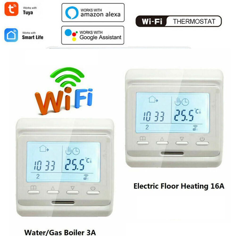 Tuya WiFi Smart Thermostat Water Gas Boiler Remote Controller For  Alexa/Google
