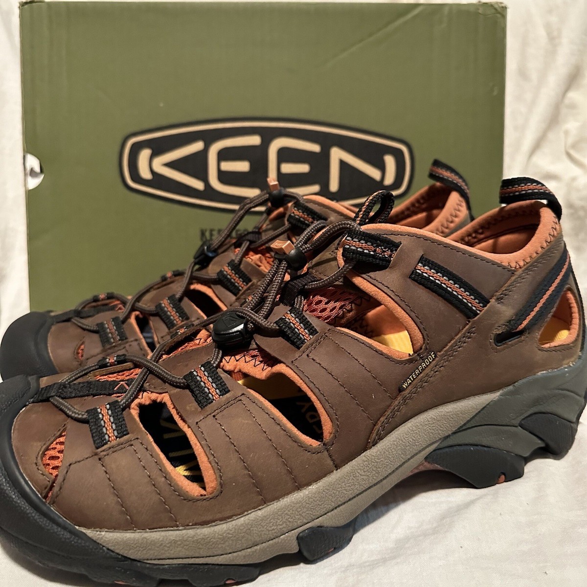 Keen Black and Orange Men’s Sandals KEEN Orange Sandals for Men for sale | eBay main image 2