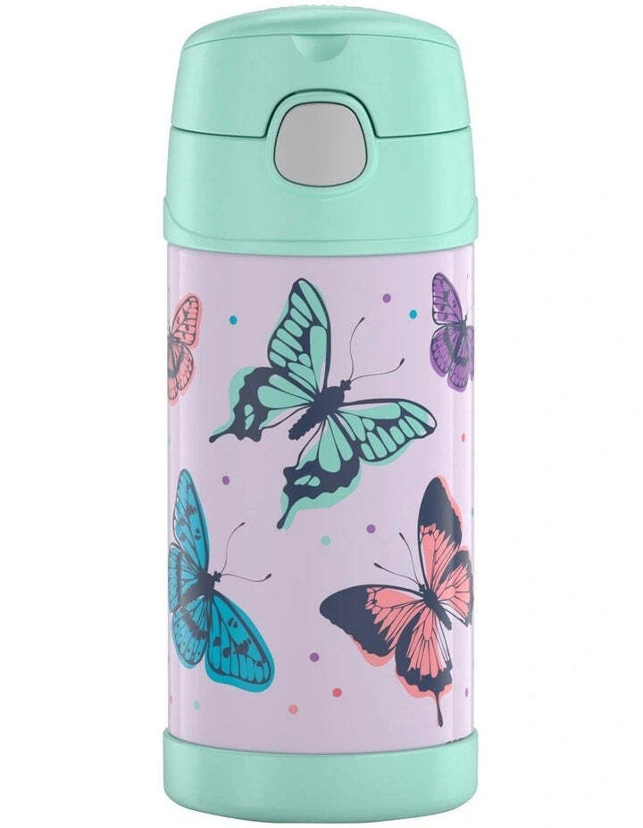 Thermos Funtainer Vacuum Insulated Drink Bottle 355ml Butterfly