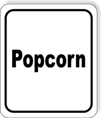 Popcorn classic Aluminum Composite Sign