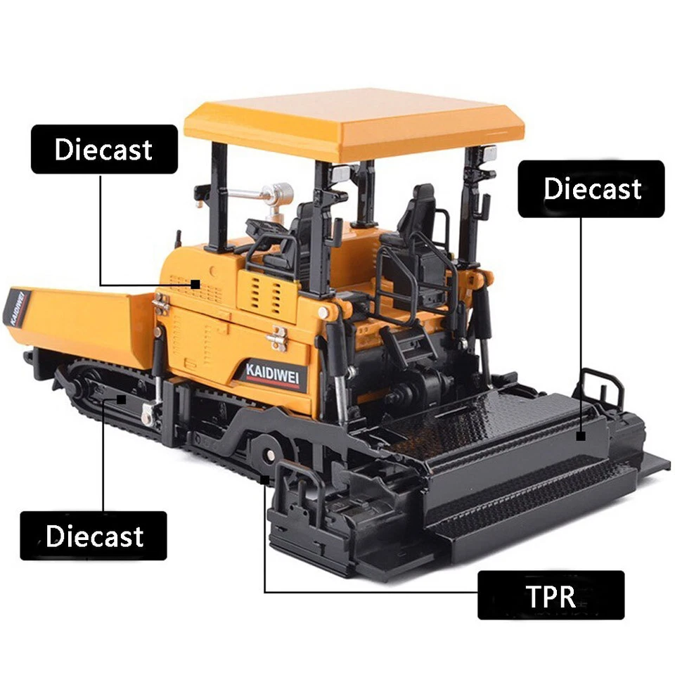 1:40 Paver Toy Model Construction Vehicle Metal Diecast Toys for Boys Kids Gifts - Image 2 of 4