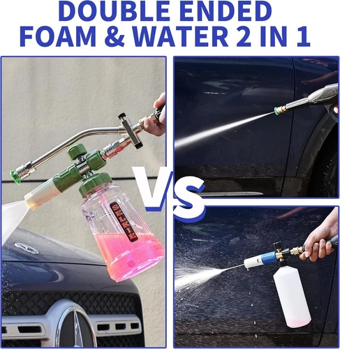 Foam Cannon for Pressure Washer with Dual-Connector Tool - Adjustable - Picture 11 of 12