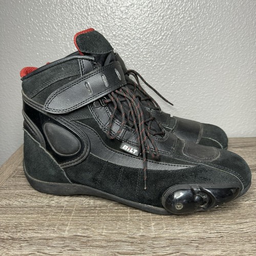 Bilt USA Motorcycle Boots Size 14 BLB25 Black Red eBay