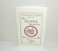Oliver 5 Typewriter Instruction Manual and Brochure thumbnail