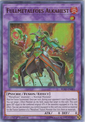 Fullmetalfoes Alkahest NM BLRR 1st Battles of Legend: Relentless Revenge Yugioh