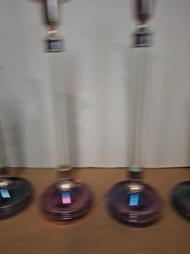 4 portavelas de herrajes de restauración línea retirada placa de plata rosa 12" 16" Foto 2 de 4