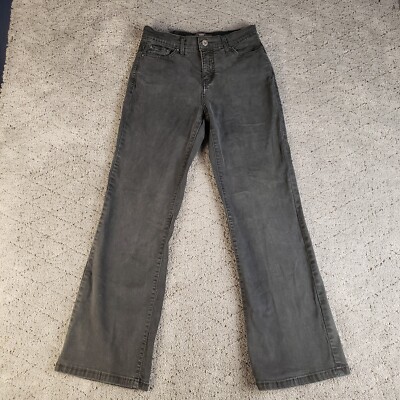 Levis 512 Jeans Womens Size 6S Black Perfectly Slimming Bootcut Dark Wash Denim