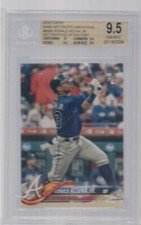 2018 TOPPS BASE SET PHOTO VARIATION RONALD ACUNA ROOKIE BGS 9.5 TRUE GEM