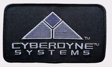 TERMINATOR MOVIE CYBERDYNE SYSTEMS LOGO EMBROIDERED HOOK FASTENER PATCH 3" X 5"