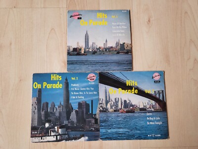 3 deutsche Heliodor EPs - Hits on Parade Vol 1-3, alle drei top open Cover