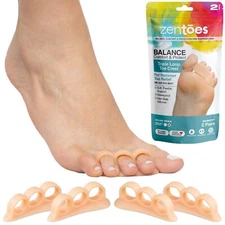 ZenToes Hammer Toe Straightener Crests for Bent Toes Corrector Cushion Splint