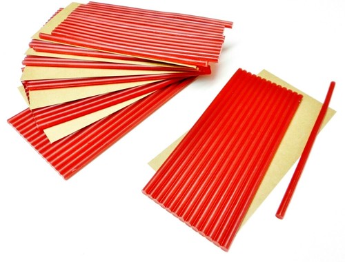 Red Utility Wax Sticks Soft Wax 6" x 3/16" Thick Justi-Red by Ferris Freeman 8oz - 第 4/10 張圖片