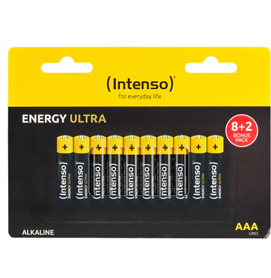 10 Intenso Energy Ultra AAA / Micro Alkaline Batterien im 10er Karton