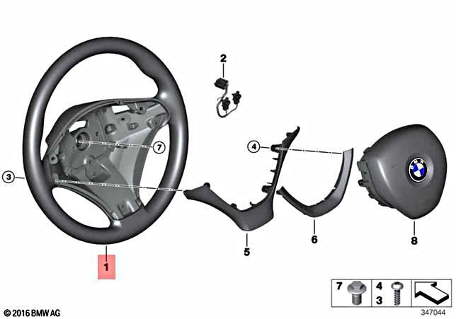 Genuine BMW X5 E70 X5 30dX 35dX 35iX Sport Steering Wheel Leather 