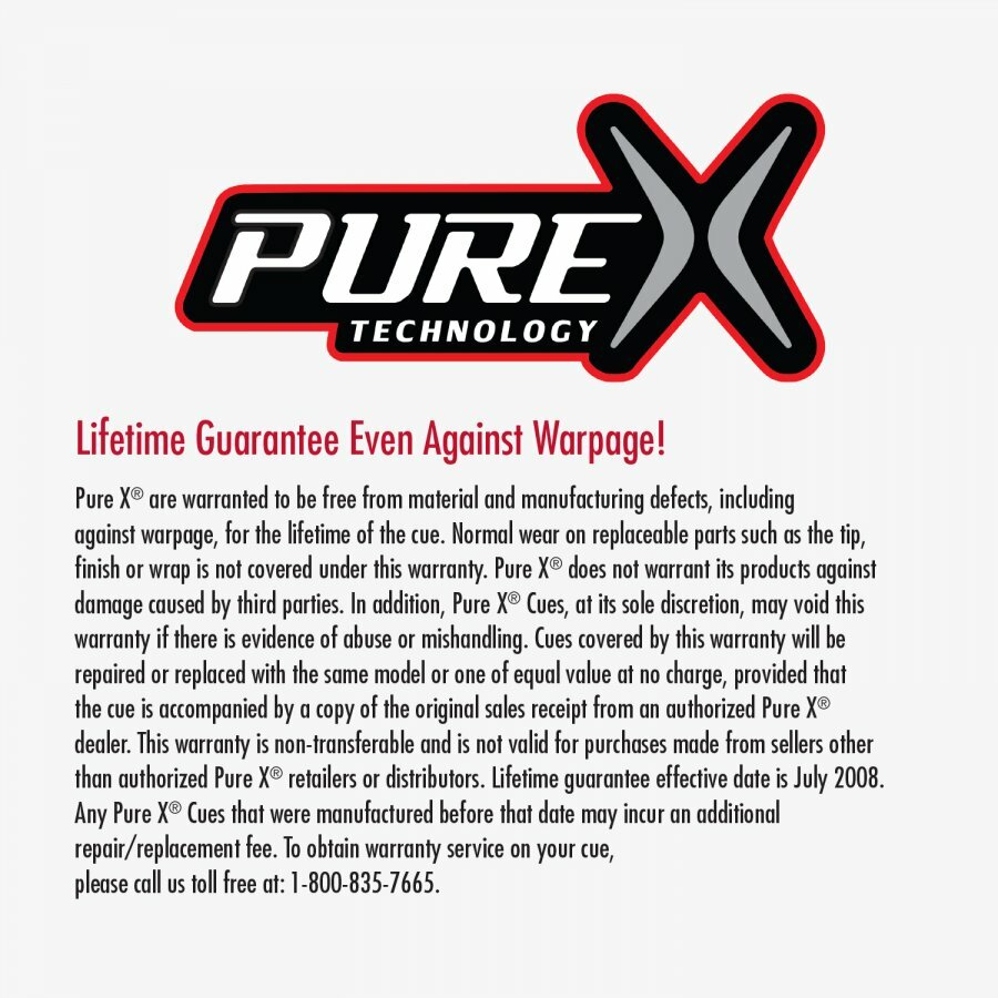 PureX HXT Low Deflection Pool Cue Shaft – Kamui Tip, 5/16×14 Joint