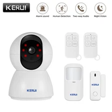 KERUI Smart WIFI Wireless Home Security Burglar Alarm System Detector Camera Kit
