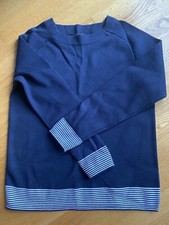 Brooks Brothers Large Navy Blue Sweater Boat Neck Nautical