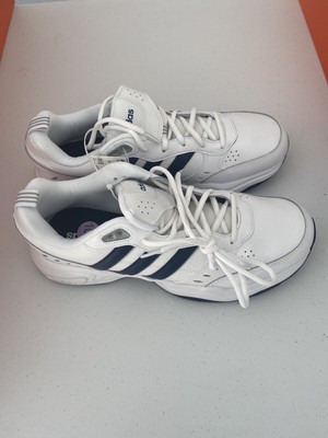 Size 8.5 - adidas Strutter White Dark Blue - EG2654 | eBay