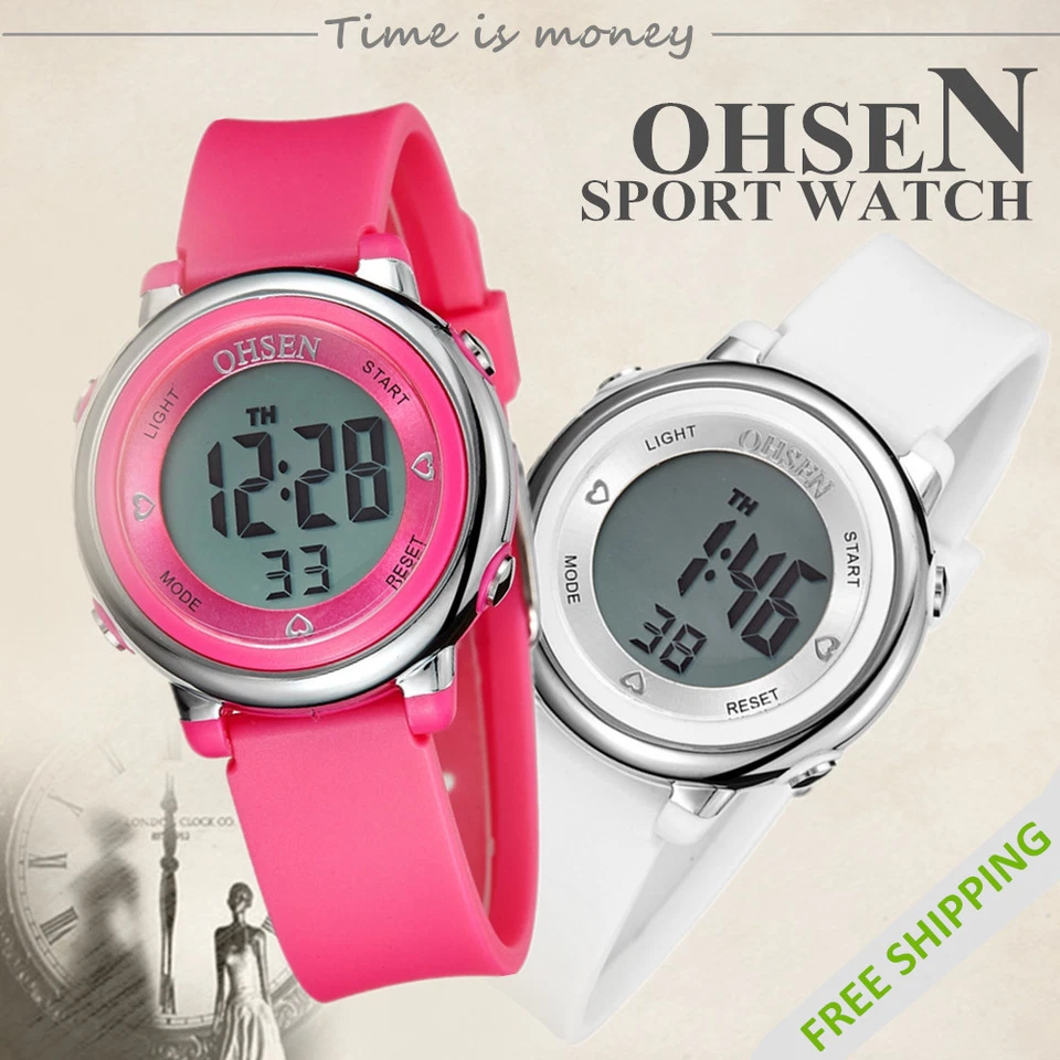OHSEN Kids Sport Watch Students Boy Girl Digital Wristwatch Fashion Gift Watches - Image 4 of 4