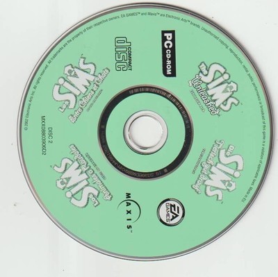 PC, Die Sims Unleashed Expansion Pack nur Disk 2