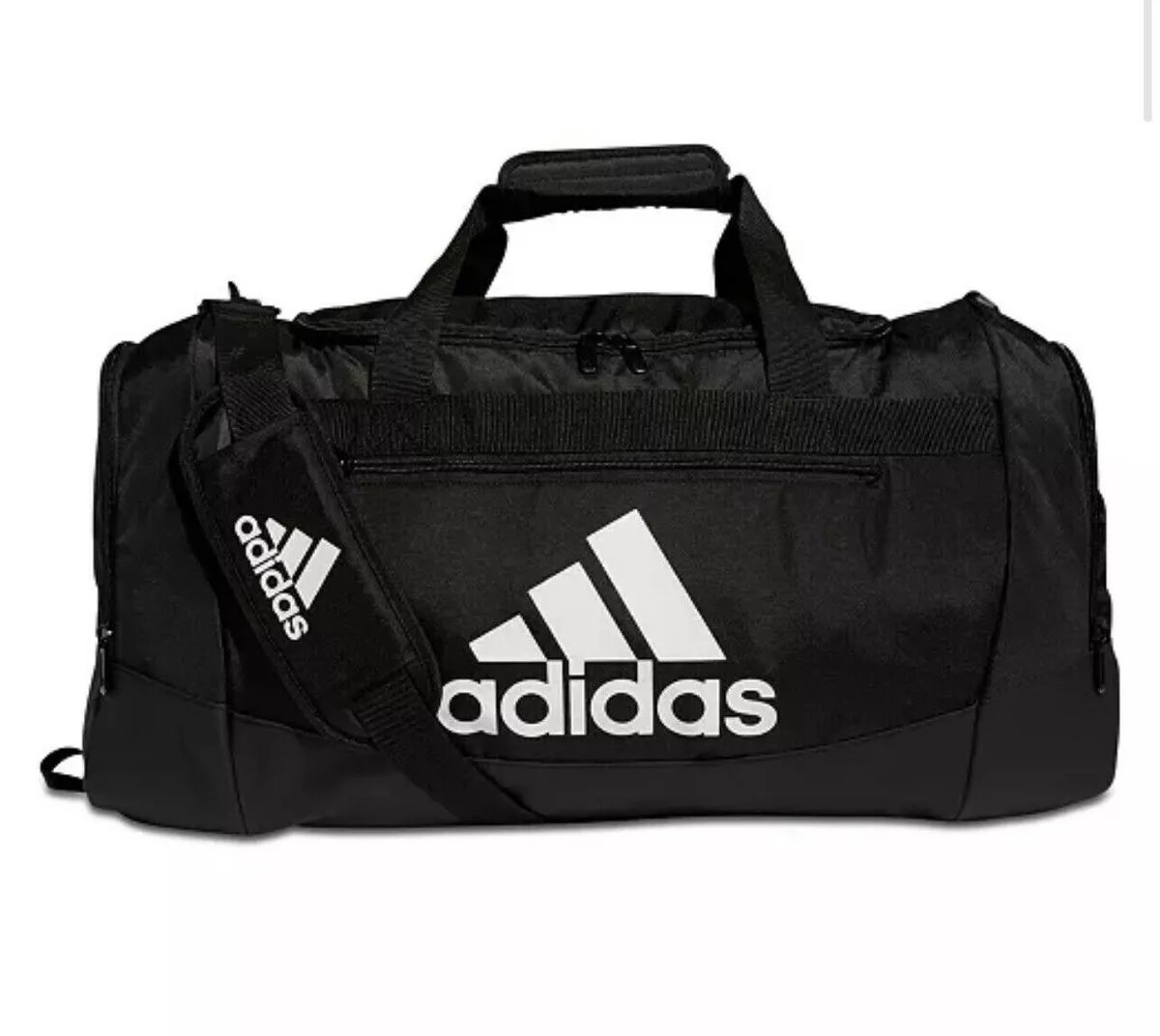 ADIDAS DEFENSE 2 LARGE Duffel Gym Bag BLACK VENT 2 Zip Outside