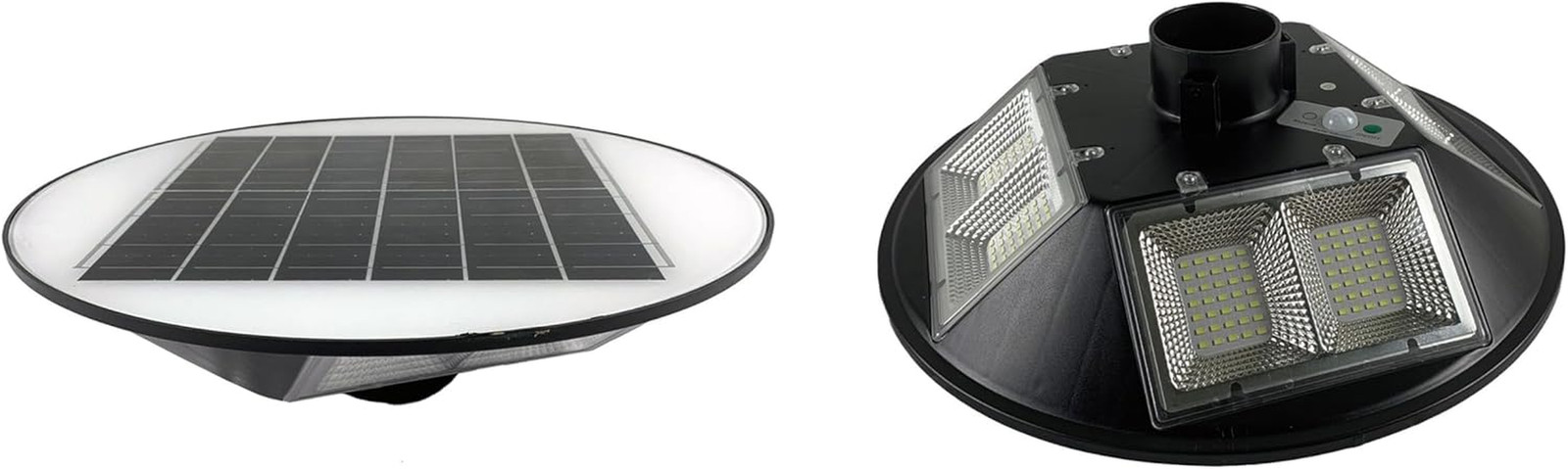 Lampione LED Solare 200W 6500K con Pannello Integrato e Sensore