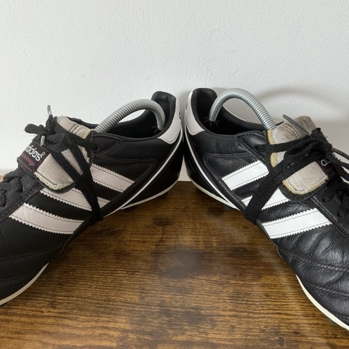 Scarpe da calcio ADIDAS Kaiser 5 Liga Football FG UK 9 nere bianche in pelle - Foto 4 di 8